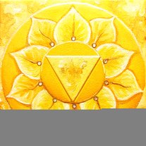 Solax Plexus-Chakra, Chakren-Symbol für das geplante Kartenset "Die Kraft Weiblicher Rituale" in Zusammenarbeit mit Natascha vom Institut "Feel It!", 20 x 20 cm, 2022